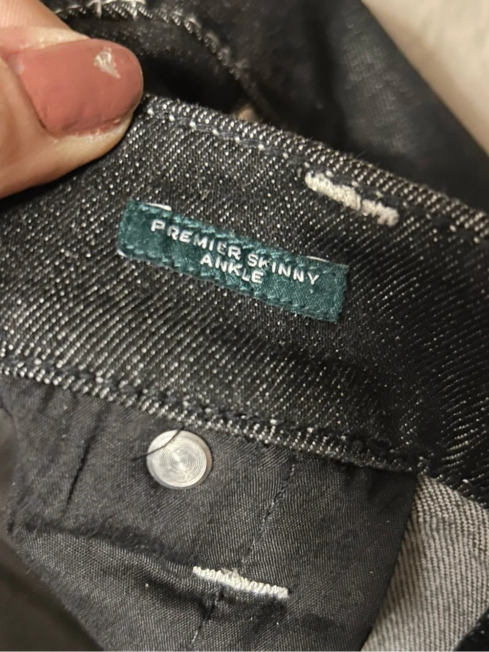 Ralph Lauren Black Skinny Men’s Jeans with Contrast Stitching